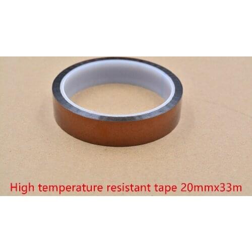 3d printer heat plate heat resistant high temperature polyimide adhesive insulation solder mask 20mmx33m thickness 0.05 1pcs