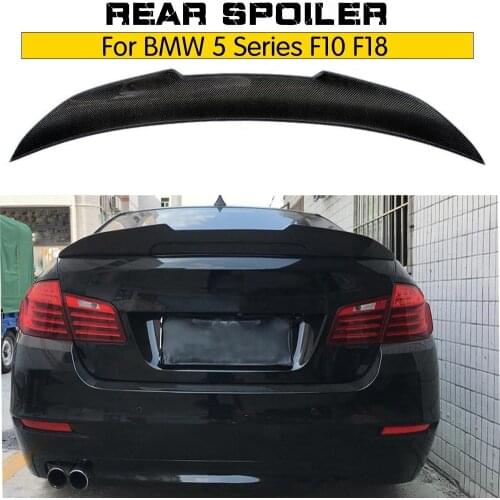 For BMW 5 Series F10 F18 Spoiler 2010-2017 5 Series Sedan F10 Carbon Spoiler F10 M5 Rear Trunk Wings Spoiler
