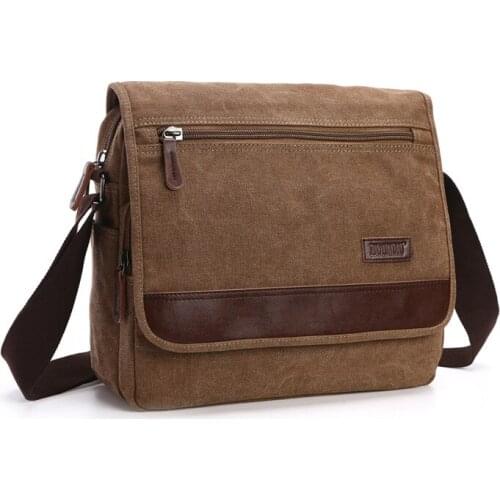 Yesetn Bag 073020 mens single shoulder bag fashion pure color man canvas bag cross body bag