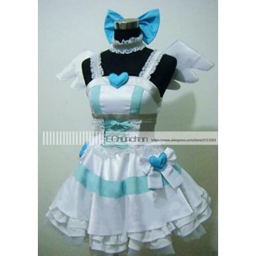 Panty & Stocking with Garterbelt Heroine Anarchy Stocking Angel Dress Uniform Cosplay Costume any size
