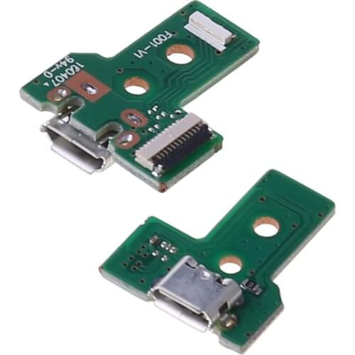USB Charging Port Board With 12 Pin Flex Cable For JDS-030 PS4 Controller