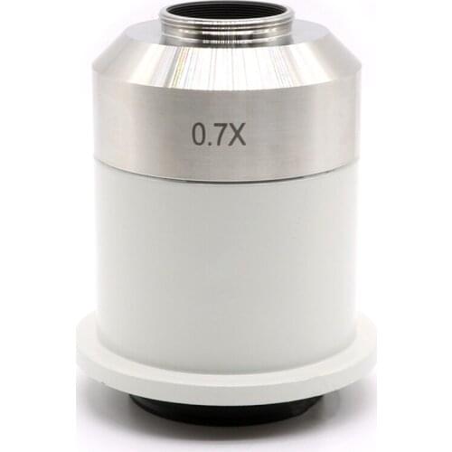 Magnification 0.7X C Mount Microscope CCD CMOS Camera Lens C-Mount Ring Adapter for Nikon Biological Microscopio