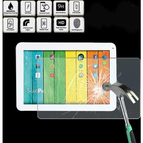 For MEDIACOM SmartPad I10 - Tablet Tempered Glass Screen Protector Cover HD Quality Screen Film Protector Guard Cover