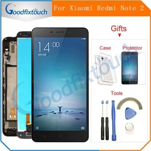For Xiaomi Redmi Hongmi Note 2 LCD Display Touch Screen Digitizer Assembly With Frame For Redmi Note2