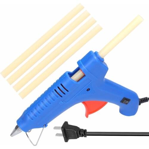 100W Hot Melt Glue Electric Hot Melt Applicator Glue Extrusion Tool with 5pcs Glue Sticks for DIY Art Craft Home Quick Repairs