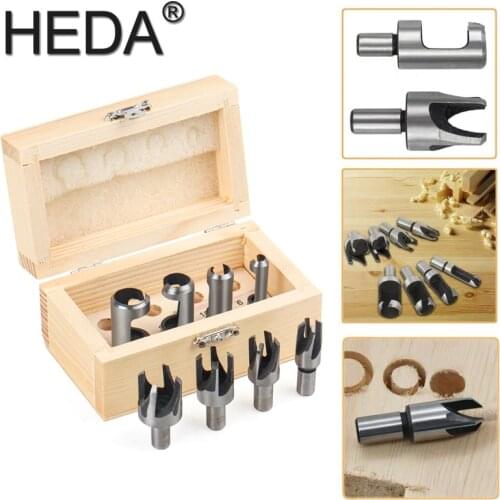 6/10/13/16mm 8Pcs Woodworking Drill Bit Claw Type Carpentry Cork Drill Woodwork Plug Cutter Cork Knife Carbon Steel Hand Tool