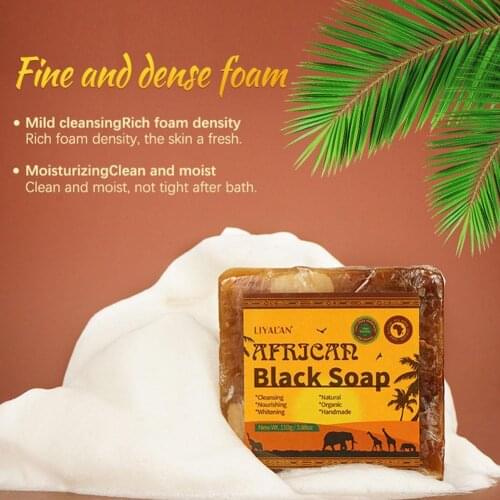 African black soap Magic Anti Rebelles Beauty Bath Acne soap Natural black Beauty 100% Body Treatment Skin C4H0
