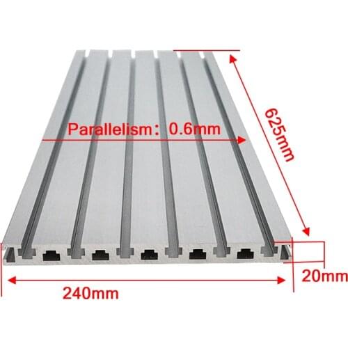 20240 Aluminum Profile 310 624 930 1260 1420mm T Slot Aluminum Alloy Extrusion Frame CNC 3D Printer Part