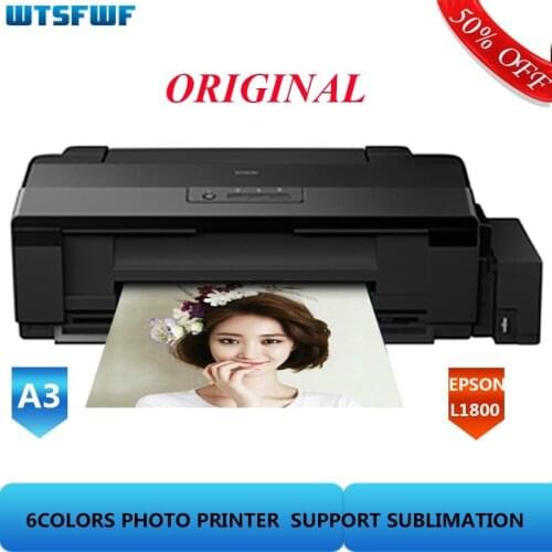 Wtsfwf 220V 110V EPSON L1800 6Color Inkjet Printer A3 A4 inkjet Printer Supporting Sublimation
