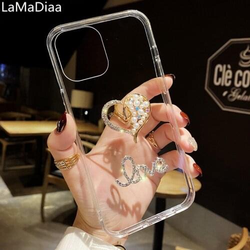 Bling Rhinestone Crystal Diamond Fox Soft Back Phone Case Cover For Xiaomi Redmi 4A 5A 6A 7A Note 5 6 7 Pro K20 K30 K40 Pro