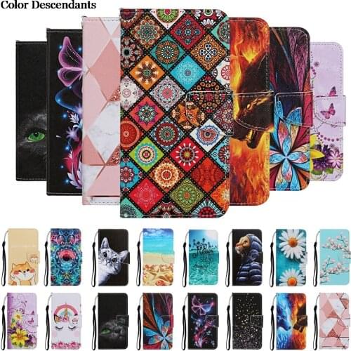Marble Flip Case on for Etui Samsung Galaxy A12 Case for Funda Samsung A12 Marble Cat Magnetic Leather Wallet Phone Cover Women
