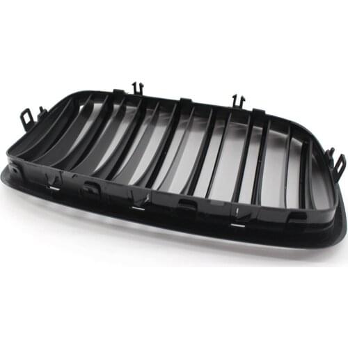 Black Front Grills Grille for BMW E70 E71 2007-2013 ABS Gloss Black Grills