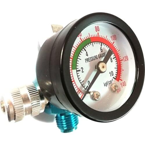 Air Pressure Gauge Spray Paint Gun Regulator Hvlp 0 -140psi Inlet 1/4"Digital