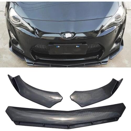 FOR 3PCS CAR Front Bumper Spoiler Toyota 86 GT86 Anti-Collision Decorative Accessories Separator Body Kit Refit Body Kit 2012