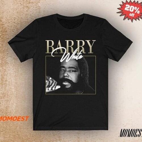 BARRY T Shirt WHITE Vintage Style 90s Rapper Retro Homage Shirt Throwback T0130028