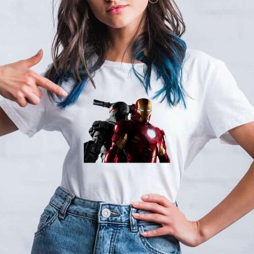 MARVEL Iron Man T Shirt Women Marvel T-Shirt Compression Casual Short Sleeve Hip Hop Tee Shirt Tops Tees Dropship Clothes