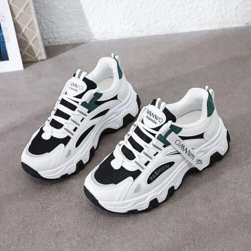 Tennis Shoes for Women Fashion Platform Sneakers Thick Bottom Vulcanize Shoes Breathable Female Sports Shoes Zapatos De Mujer