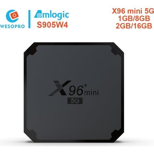 WESOPRO X96 Mini 5G Android 9.0 TV Box With Amlogic S905W4 2.4Ghz 5GHz Dual Wifi 4K Netflix Media Player Youtube Set Top Box