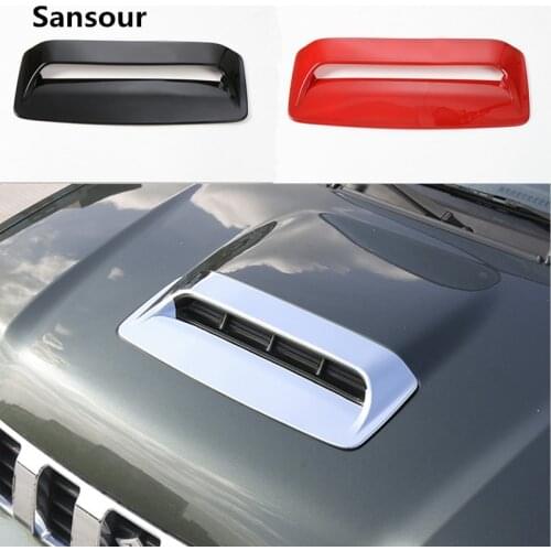 Sansour Car Styling Mouldings for Suzuki Jimny 2007+ ABS Air Flow Intake Hood Scoop Vent Bonnet Cover Decoration Car Accessories
