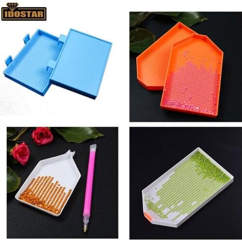 5d DIY Diamond Painting Diamond Embroidery Accessories Large Capacity Big Drill Plate Plastic Tray Big Kits Point drill pen