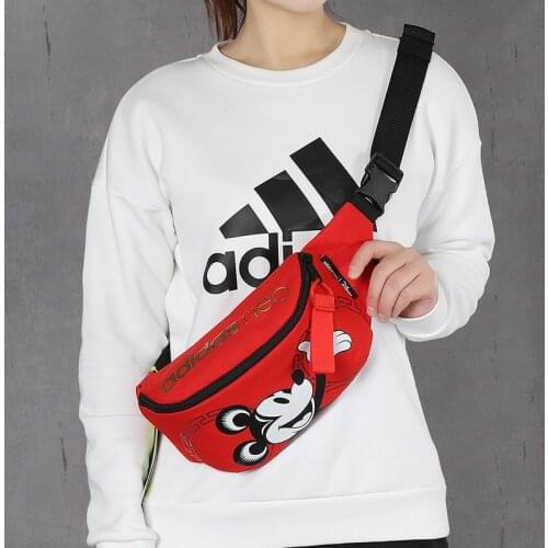 Disney New Children Messenger Bag Cartoon Mickey mouse Waist Bag Doll Outgoing packets Adult mobile phone storage bag handbags