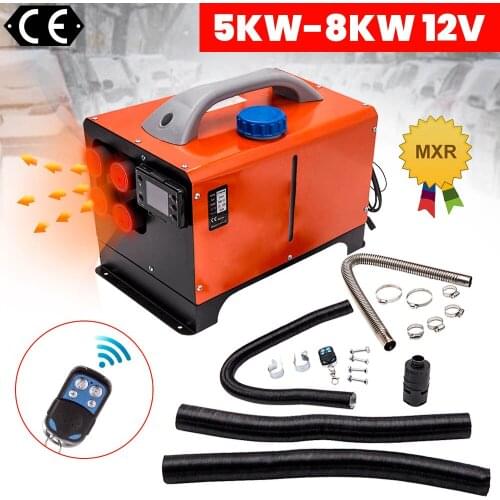 New 12V Diesel Air Heater LCD Display Remote 5KW-8KW For Lorry MotorHomes Car Caravan