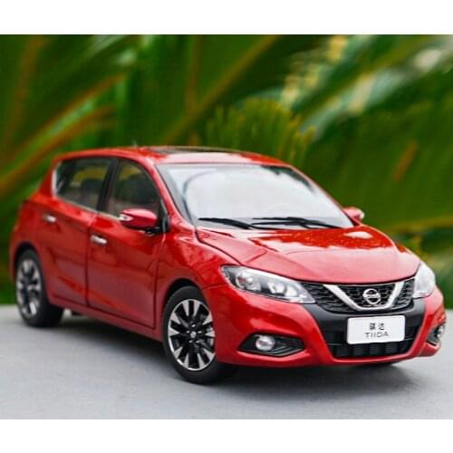 Original manufacturer 1:18 Dongfeng Nissan ,NISSAN TITDA 2016 diecast car model with small gift