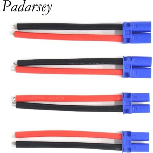 Padarsey 1 Pairs 2 Pairs EC5 10cm Male Female Connector with 12awg Silicone Wire 3.93 Inch RC Hobby Lipo Battery