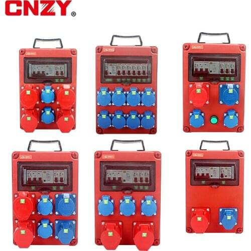 Construction site distribution box plastic socket box outdoor rainproof box waterproof portable mobile overhaul box power box