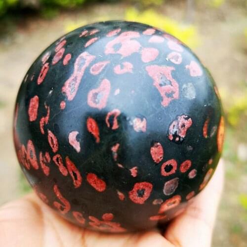 Natural Plum blossom stone Quartz Crystals Ball Sphere Reiki Stone Healing