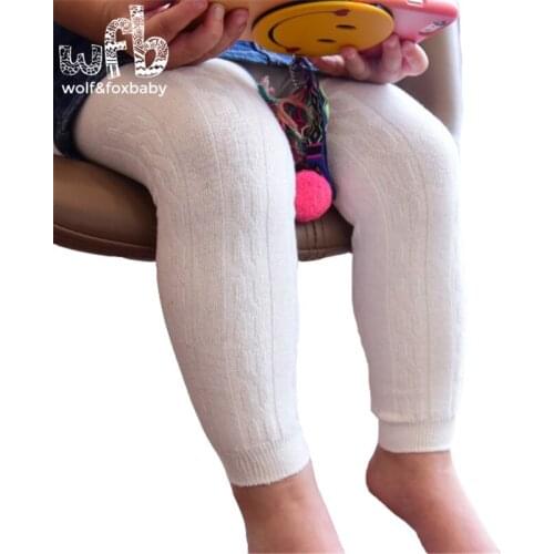 Retail 0-6 years pants solid color laciness Keep warm children Kids Baby for spring autumn fall