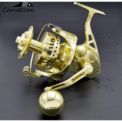 CAMEKOON fishing reel 3000-7000 metal grip 5.5:1 High Speed 12+1 BBs smooth Spinning Reel full metal sea fishing saltwater coil