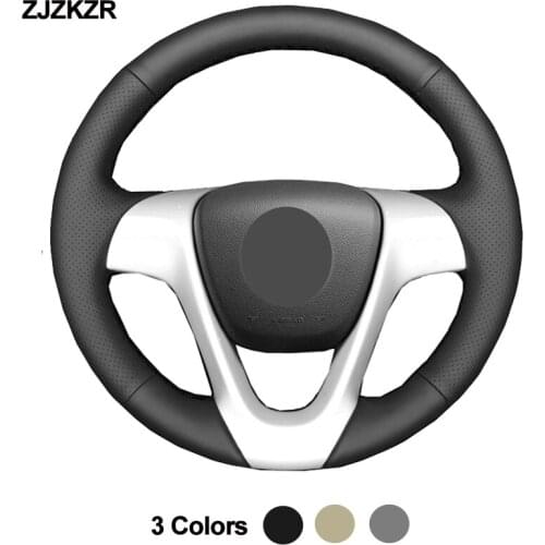 DIY Car Steering-Wheel Cover Wrap For Smart Fortwo 2009-2013 Smart Forjeremy 2013 Black Beige Gray White Artificial Leather