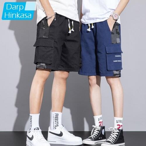 2021 Summer New Camouflage Casual Cargo Shorts Men Splicing Army Green Jogger Cargo Shorts Men Cotton Big Size Loose Men Shorts