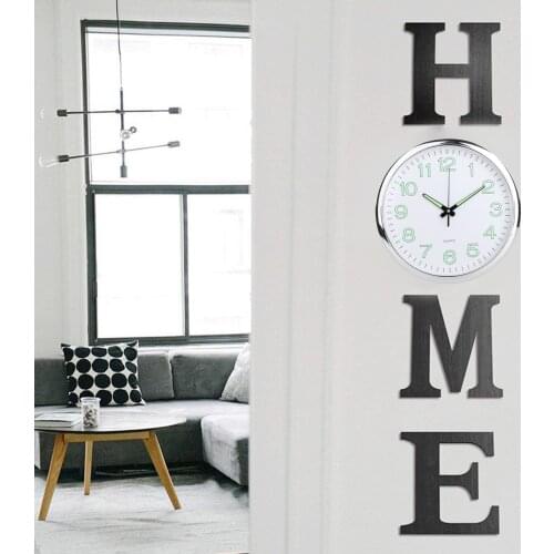 Modern Luminous Wall Clock Round Clocks Home Office Living Room Bedroom