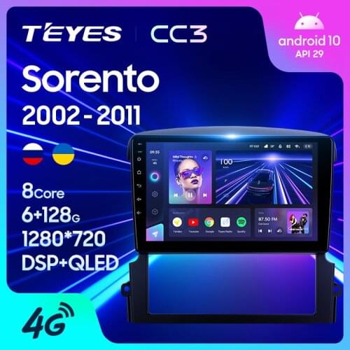 TEYES CC3 For Kia Sorento BL 2002 - 2011 Car Radio carplay Multimedia Video Player Navigation stereo GPS Android 10 No 2din 2 din dvd