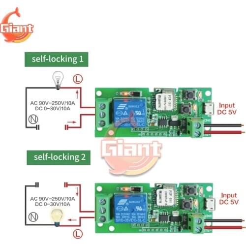 EWelink Smart WiFi Relay Module DC 5V 12V 24V Switch Relay Timer Wireless Remote Control Inching/Self-Locking for Google Home
