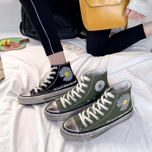 Explosive womens spring fashion vulcanized shoes non-slip lace canvas dirty shoes classic daily campus womens shoes U20-88