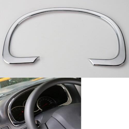 YAQUICKA Fit For Suzuki Jimny 2007-2015 Car Interior Dashboard Instrument Trim Styling Strip Sequins ABS Bright Silver