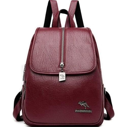 Women Backpack Purse Fashion Leather Large Designer Travel Bag Ladies Shoulder Bags Students School Bags for Teenage Girls Bag