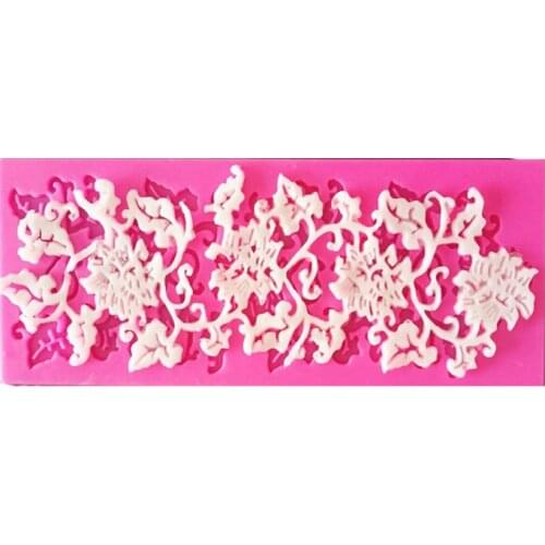 1 PCS Lace flower vine pattern mould lace mold