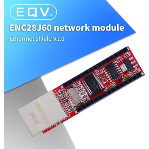 1PCS ENC28J60 Ethernet Shield V1.0 for compatible Nano 3.0 RJ45 Webserver Module