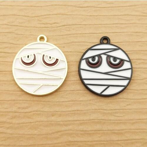 10pcs 20x22mm enamel halloween charm for jewelry making and crafting earring pendant bracelet and necklace charm