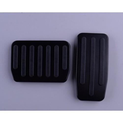 2pcs Black Gas Fuel Brake Pedal Cover Pad Fit for Tesla Model 3 2018 2019 2020 Non-Slip