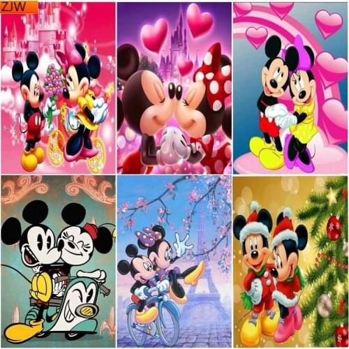Diamond Painting Full Square/Round Diamond Embroidery Mosaic Gift Minnie Series Disney