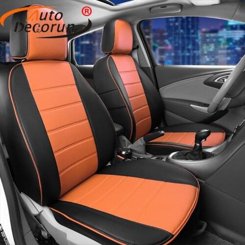 AutoDecorun Customized Covers Car Seat Leather for Toyota Alphard Accessoires 2012 Car Seats Covers Sets Seats Cushion Supports
