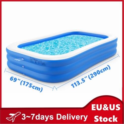 Swimming Pool Large Pools for Family Adult Kid 2.9M Inflatable Pool Home Outdoor Garden Pool Summer Water Tank 3 Layer Bathtub