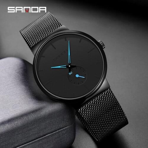 Watch for Men SANDA Fashion Business Men Watches Top Brand Luxury Waterproof Casual Simple Quartz Watch Relogio часы мужские