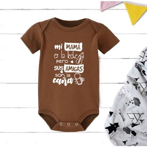 Baby Bodysuit Fashion Newborn Funny Cotton Jumpsuit Infant Unisex Cute Short Sleeve Baby Playsuit Newborn Baby Clothes