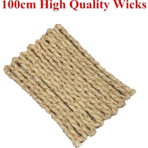 100cm Long High Quality Cotton Wire Core Wicks For Zp Zorro Kerosene Oil Gasoline Lighter Universal Replacement Repair Accessory